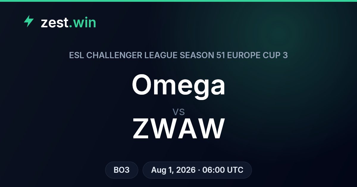 Omega vs ZWAW Prediction: ESL Challenger League Season 51 Europe Cup 3